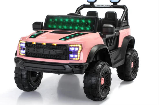 صورة جيب أطفال الوردي ماطورين 12 فولت